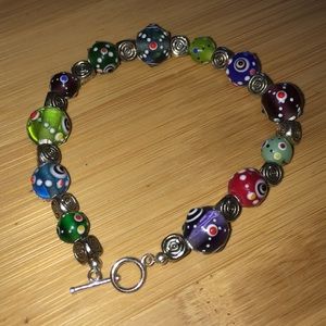Round evil eye bracelet